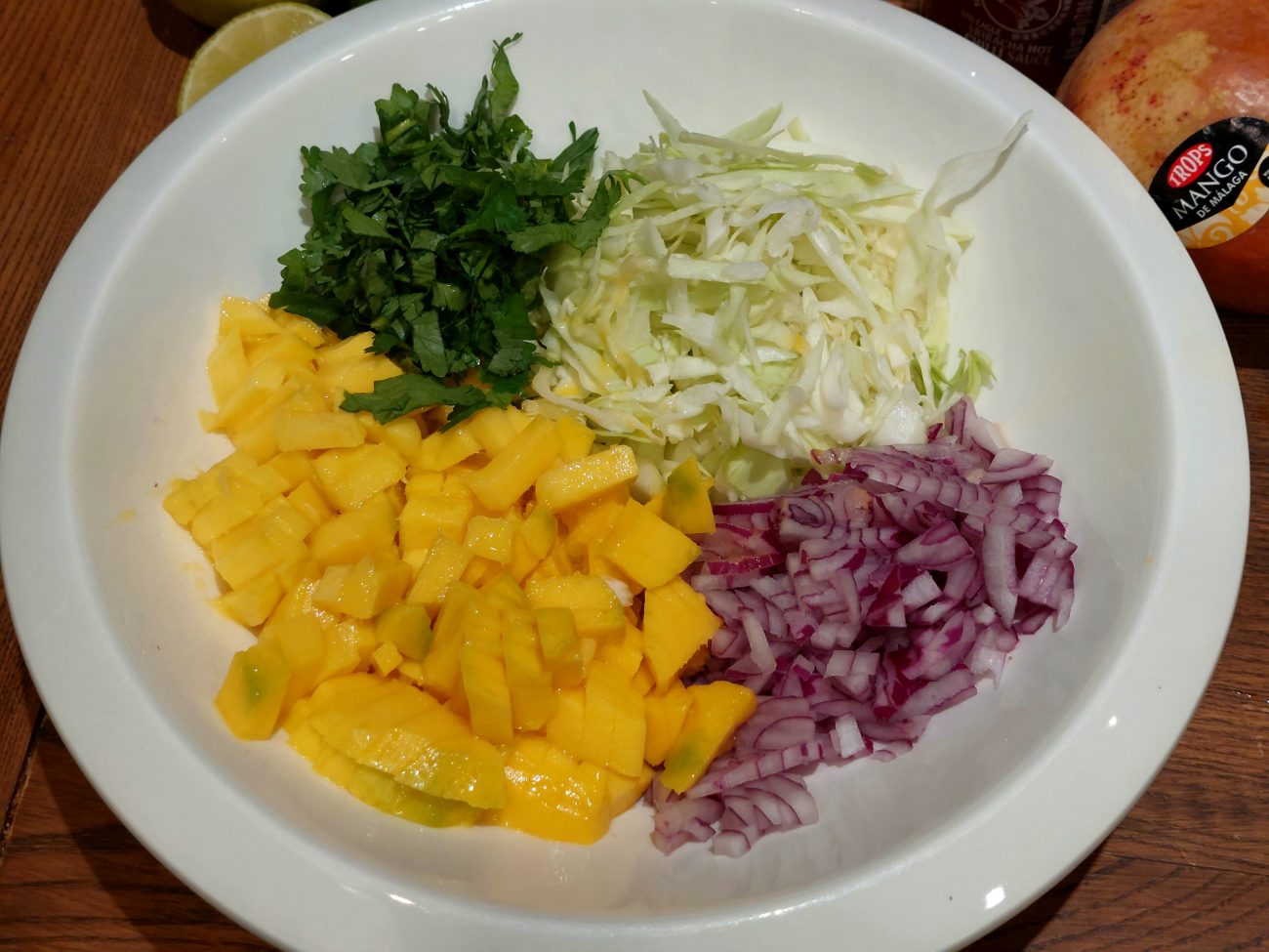 Mangų ir kopūstų salotos/ mango slaw